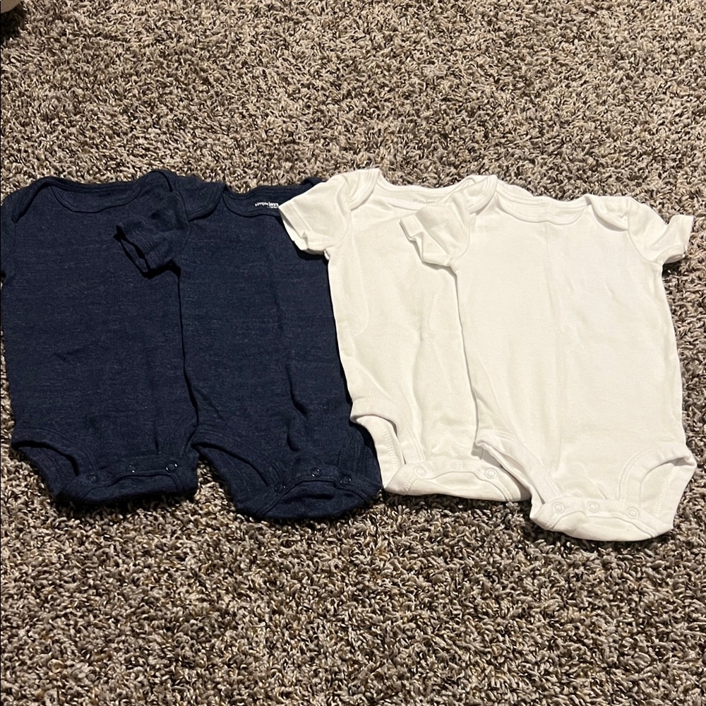 Basics Bundle Navy and White Kids One Piece Set